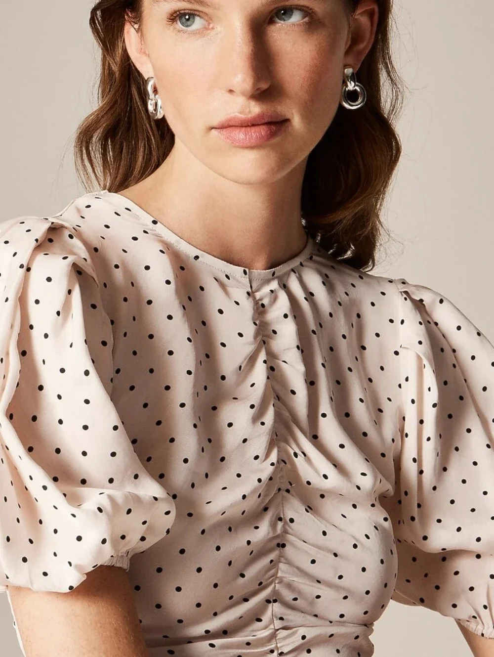 J Crew Veranda shirt in dot print CP650 Size 00 NEW